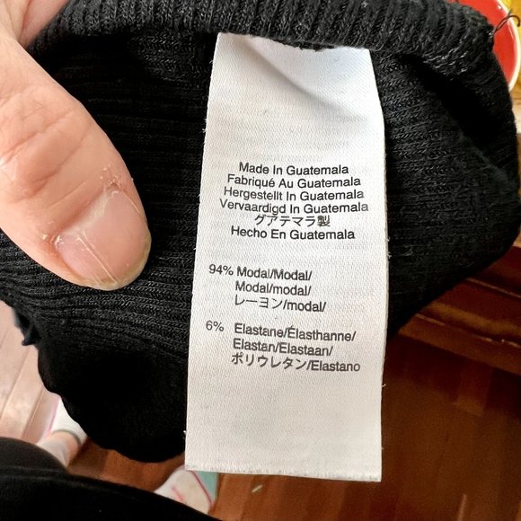 J. Crew Ribbed Black Tank Top Size Small - Picture 6 of 8